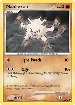 Mankey 79/106 Pokémon card from Great Encounters for sale at best price