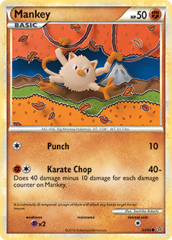 Mankey 53/95 Pokémon card from Unleashed for sale at best price