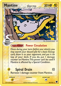 Mantine 20/101 Pokémon card from Ex Dragon Frontiers for sale at best price