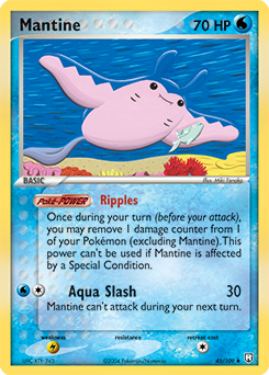 Mantine 45/109 Pokémon card from Ex Team Rocket Returns for sale at best price