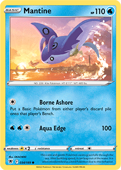 Mantine 034/189 Pokémon card from Astral Radiance for sale at best price