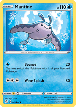 Mantine 61/264 Pokémon card from Fusion Strike for sale at best price