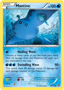 Mantine 27/114 Pokémon card from Steam Siege for sale at best price