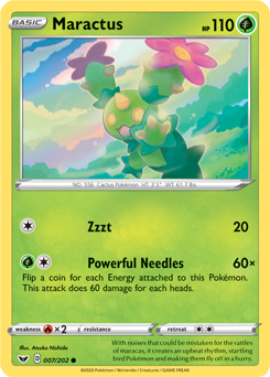 Maractus 7/202 Pokémon card from Sword & Shield for sale at best price