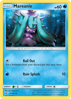 Mareanie 39/145 Pokémon card from Guardians Rising for sale at best price