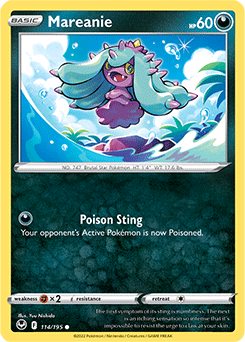 Mareanie 114/195 Pokémon card from Silver Tempest for sale at best price