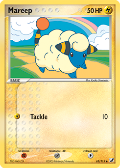 Carte Pokémon Wattouat 62/115 de la série Ex Forces Cachées en vente au meilleur prix