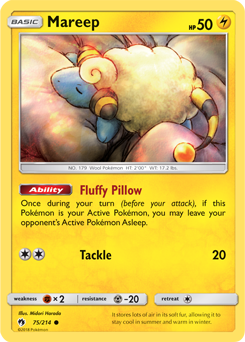 Mareep 75/214 Pokémon card from Lost Thunder for sale at best price