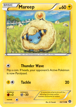 Mareep 38/114 Pokémon card from Steam Siege for sale at best price
