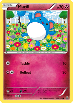 Marill 102/160 Pokémon card from Primal Clash for sale at best price