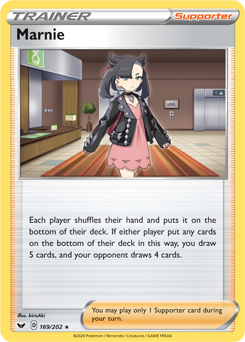 Marnie 169/202 Pokémon card from Sword & Shield for sale at best price