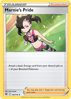 Marnie's Pride 145/172 Pokémon card from Brilliant Stars for sale at best price