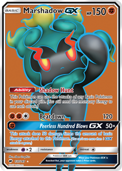 Marshadow GX 137/147 Pokémon card from Burning Shadows for sale at best price