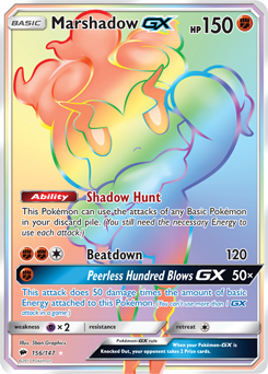 Marshadow GX 156/147 Pokémon card from Burning Shadows for sale at best price
