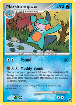 Marshtomp 46/106 Pokémon card from Great Encounters for sale at best price