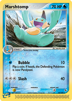 Marshtomp 40/109 Pokémon card from Ex Ruby & Sapphire for sale at best price