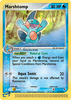 Marshtomp 41/109 Pokémon card from Ex Ruby & Sapphire for sale at best price