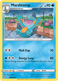 Marshtomp 63/264 Pokémon card from Fusion Strike for sale at best price
