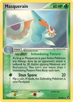 Carte Pokémon Peu commune Maskadra 39/107 de la série Ex Deoxys
