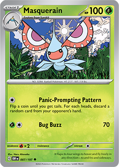 Masquerain 7/197 Pokémon card from Obsidian Flames for sale at best price