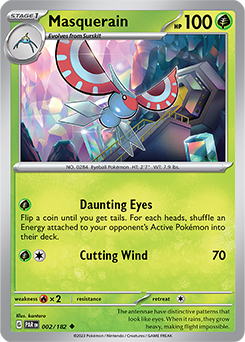 Masquerain 2/182 Pokémon card from Paradox Rift for sale at best price