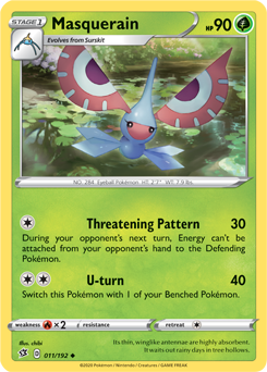Masquerain 11/192 Pokémon card from Rebel Clash for sale at best price