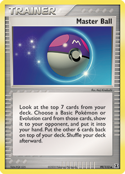 Carte Pokémon Master Ball 99/113 de la série Ex Espèces Delta en vente au meilleur prix