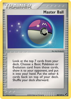 Carte Pokémon Master Ball 88/107 de la série Ex Deoxys en vente au meilleur prix