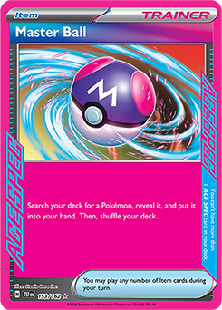 Master Ball 153/162 Pokémon card from Temporal Forces for sale at best price