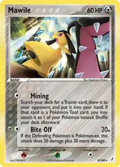 Carte Pokémon Mysdibule 9/100 de la série Ex Gardiens de Cristal en vente au meilleur prix