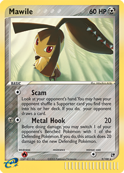 Carte Pokémon Mysdibule 9/100 de la série Ex Tempête de Sable en vente au meilleur prix
