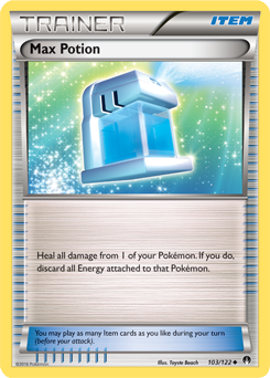 Uncommon Pokémon card Max Potion 103/122 from Breakpoint expansion