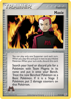 Maxie 73/95 Pokémon card from Ex Team Magma vs Team Aqua for sale at best price