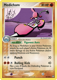 Medicham 34/108 Pokémon card from Ex Power Keepers for sale at best price