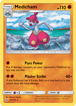 Medicham 110/236 Pokémon card from Unified Minds for sale at best price