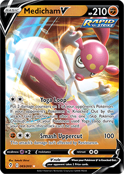 Medicham V 83/203 Pokémon card from Evolving Skies for sale at best price