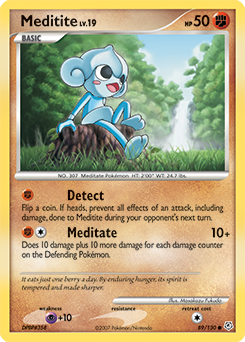 Meditite 89/130 Pokémon card from Diamond & Pearl for sale at best price