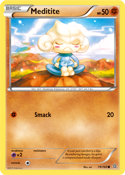Meditite 79/160 Pokémon card from Primal Clash for sale at best price