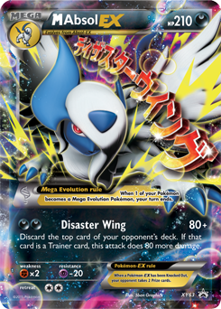 Promo Pokémon card Mega Absol EX XY63 from XY Promos expansion