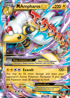 Mega Ampharos EX 28/98 Pokémon card from Ancient Origins for sale at best price