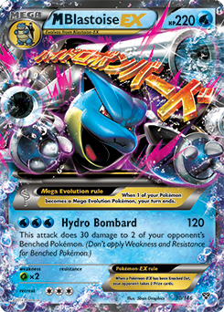 Pokémon EX Pokémon card Mega Blastoise EX 30/146 from X&Y expansion