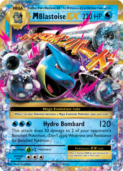 Mega Blastoise EX 22/108 Pokémon card from Evolutions for sale at best price