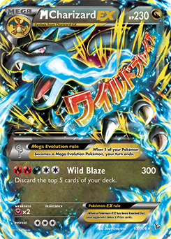 Pokémon EX Pokémon card Mega Charizard EX 69/106 from Flashfire expansion