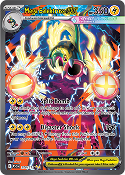 Special illustration rare Pokémon card Mega Eelektross ex 278/217 from Ascended Heroes expansion