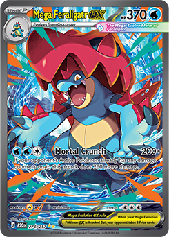 Mega Feraligatr ex 274/217 Pokémon card from Ascended Heroes for sale at best price