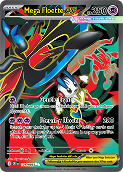 Carte Pokémon Ultra rare Méga Floette ex 101/86 de la série Chaos Ascendant