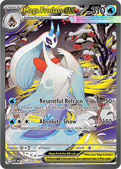 Special illustration rare Pokémon card Mega Froslass ex 275/217 from Ascended Heroes expansion