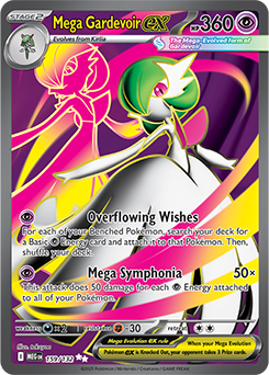 Ultra rare Pokémon card Mega Gardevoir ex 159/132 from Mega Evolution expansion
