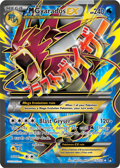 Full Art Pokémon Pokémon card Mega Gyarados EX 115/122 from Breakpoint expansion