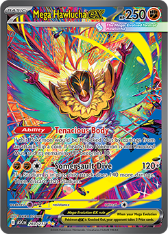 Special illustration rare Pokémon card Mega Hawlucha ex 283/217 from Ascended Heroes expansion